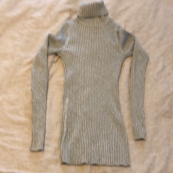 silver turtleneck